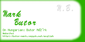 mark butor business card